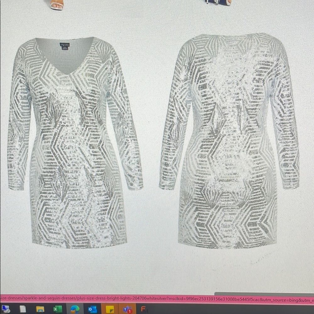 City Lights City Chic sequin dress